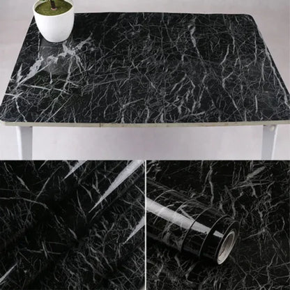 Self Adhesive Marble Sheet For Kitchen / Waterproof Anti Oil & Heat Resistant Wallpaper Sheet